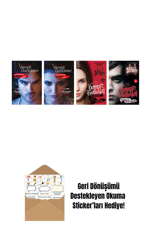 Artemis Yayınları L. J. Smith 4 Kitap Set + Okuma Sticker'Ları