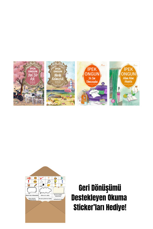 Artemis Yayınları İpek Ongun 4 Kitap Set + Okuma Sticker'Ları