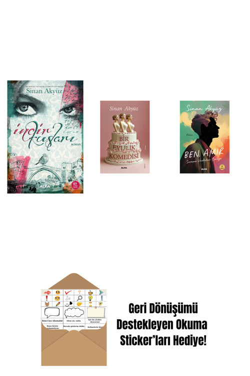Alfa Yayıncılık Sinan Akyüz 3 Kitap Set + Okuma Sticker'Ları