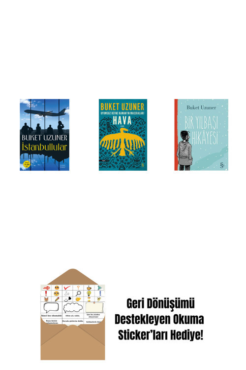 Everest Yayınları İstanbullular + Uyumsuz Defne Kaman'In Maceraları - Hava + Bir Yılbaşı Hikâyesi + Okuma Sticker'Ları