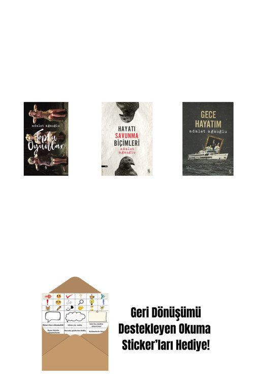 Everest Yayınları Toplu Oyunlar (Ciltli) + Hayatı Savunma Biçimleri + Gece Hayatım + Okuma Sticker'Ları