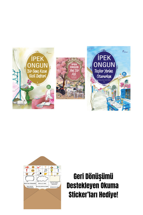 Artemis Yayınları İpek Ongun 3 Kitap Set + Okuma Sticker'Ları