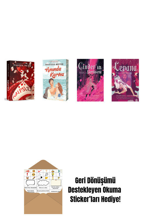 Artemis Yayınları Marissa Meyer 4 Kitap Set + Okuma Sticker'Ları