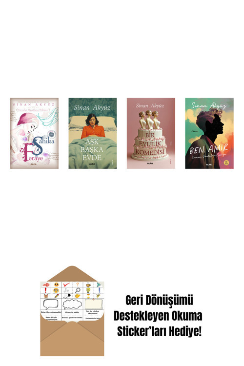 Alfa Yayıncılık Sinan Akyüz 4 Kitap Set + Okuma Sticker'Ları