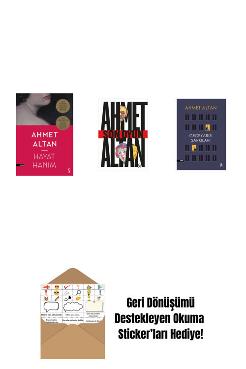 Everest Yayınları Hayat Hanım + Son Oyun + Geceyarısı Şarkıları + Okuma Sticker'Ları