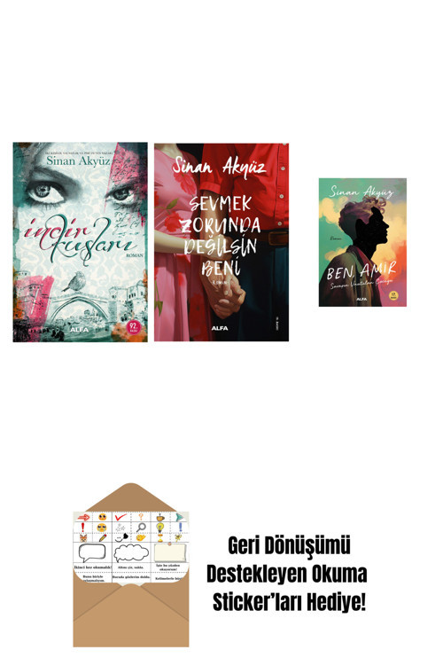 Alfa Yayıncılık Sinan Akyüz 3 Kitap Set + Okuma Sticker'Ları