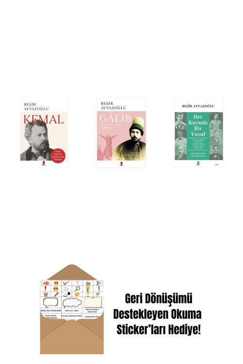 Everest Yayınları Kemal + Gâlib - Kuğunun Son Şarkısı + Her Kuyuda Bir Yusuf + Okuma Sticker'Ları