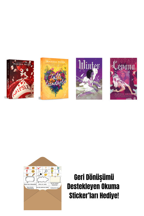 Artemis Yayınları Marissa Meyer 4 Kitap Set + Okuma Sticker'Ları