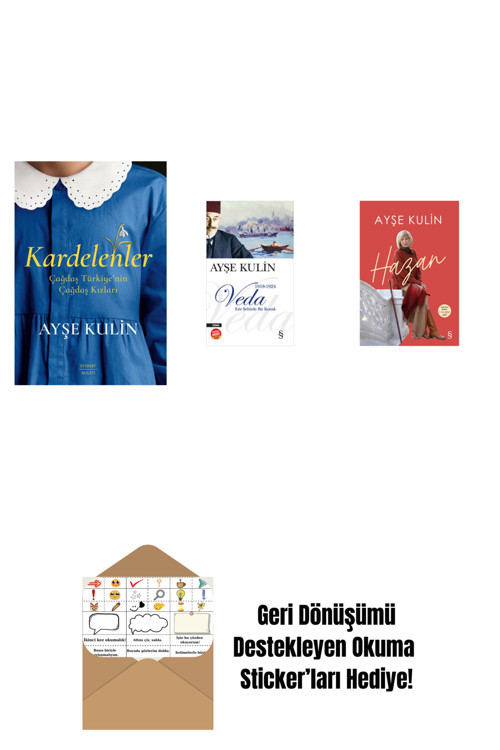 Everest Yayınları Kardelenler + Veda (Midi Boy) + Hazan + Okuma Sticker'Ları