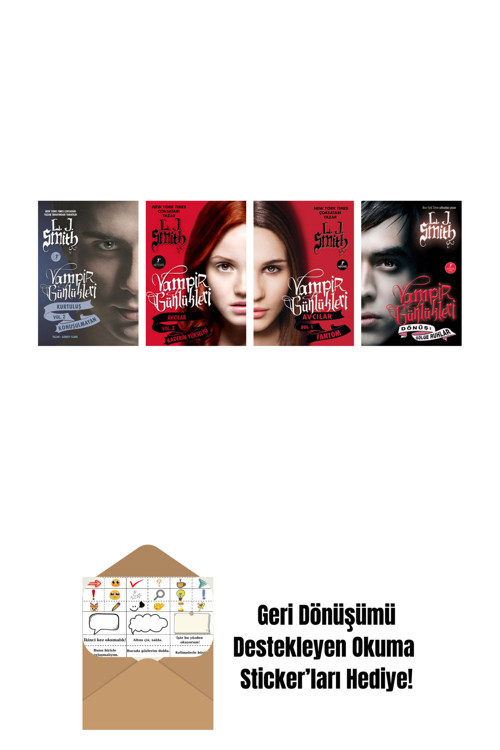 Artemis Yayınları L. J. Smith 4 Kitap Set + Okuma Sticker'Ları