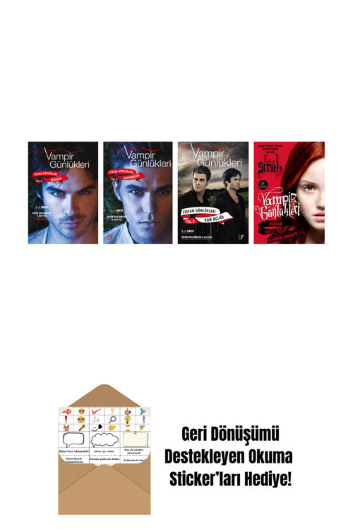 Artemis Yayınları L. J. Smith 4 Kitap Set + Okuma Sticker'Ları