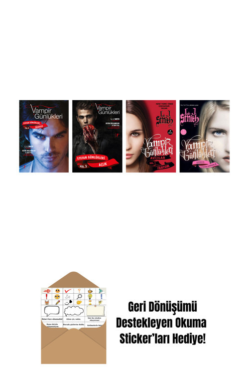 Artemis Yayınları L. J. Smith 4 Kitap Set + Okuma Sticker'Ları