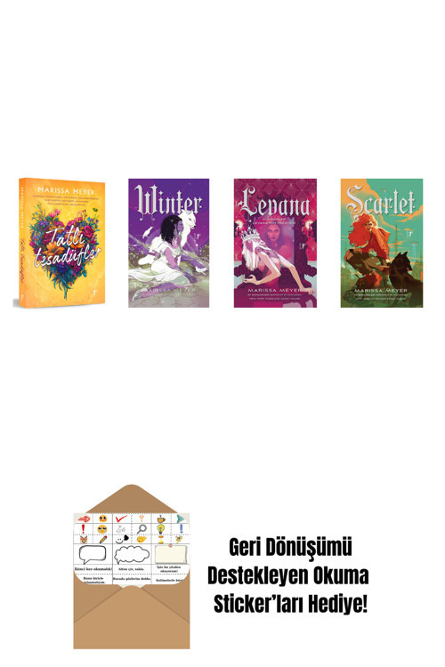 Artemis Yayınları Marissa Meyer 4 Kitap Set + Okuma Sticker'Ları