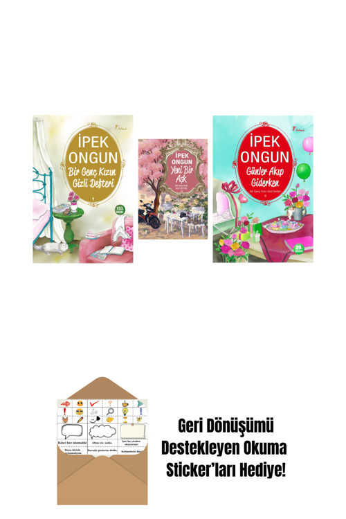 Artemis Yayınları İpek Ongun 3 Kitap Set + Okuma Sticker'Ları