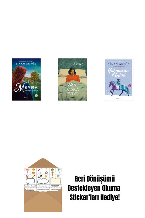 Alfa Yayıncılık Sinan Akyüz 3 Kitap Set + Okuma Sticker'Ları