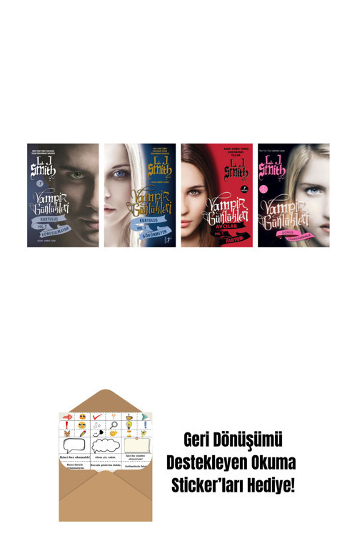 Artemis Yayınları L. J. Smith 4 Kitap Set + Okuma Sticker'Ları