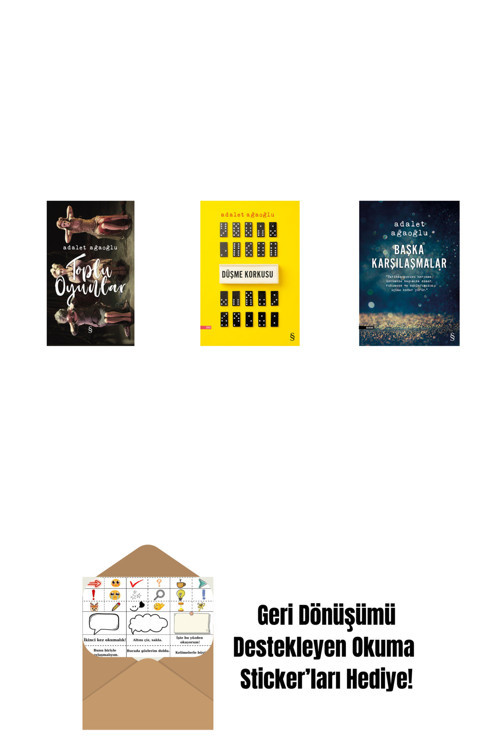 Everest Yayınları Toplu Oyunlar (Ciltli) + Düşme Korkusu + Başka Karşılaşmalar + Okuma Sticker'Ları