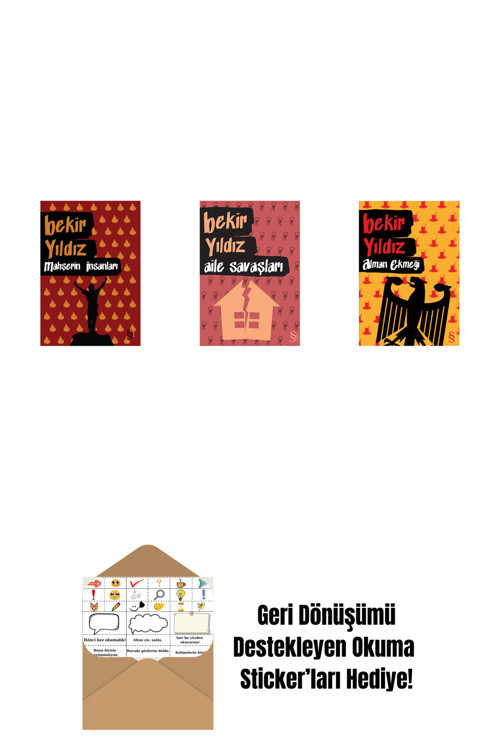 Everest Yayınları Mahşerin İnsanları + Aile Savaşları + Alman Ekmeği + Okuma Sticker'Ları