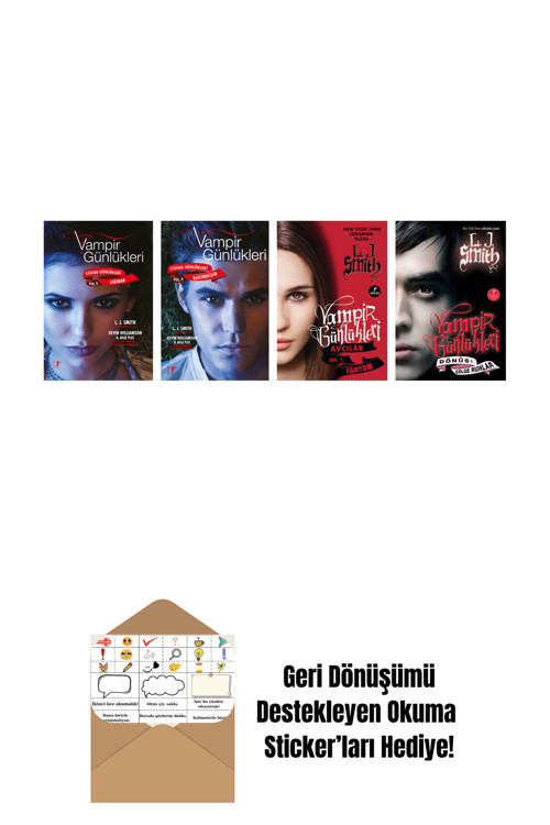 Artemis Yayınları L. J. Smith 4 Kitap Set + Okuma Sticker'Ları