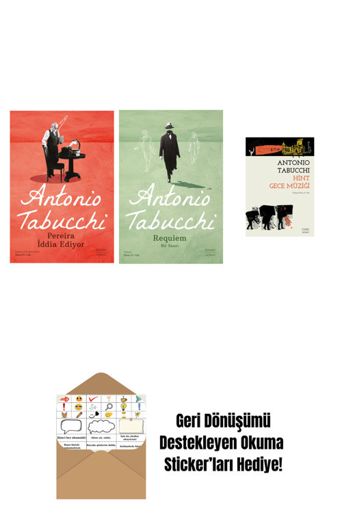Everest Yayınları Pereira İddia Ediyor + Requiem + Hint Gece Müziği + Okuma Sticker'Ları