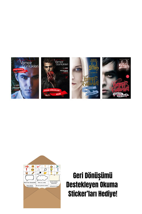 Artemis Yayınları L. J. Smith 4 Kitap Set + Okuma Sticker'Ları