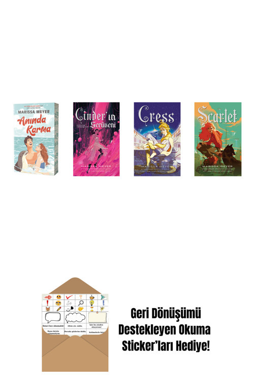 Artemis Yayınları Marissa Meyer 4 Kitap Set + Okuma Sticker'Ları
