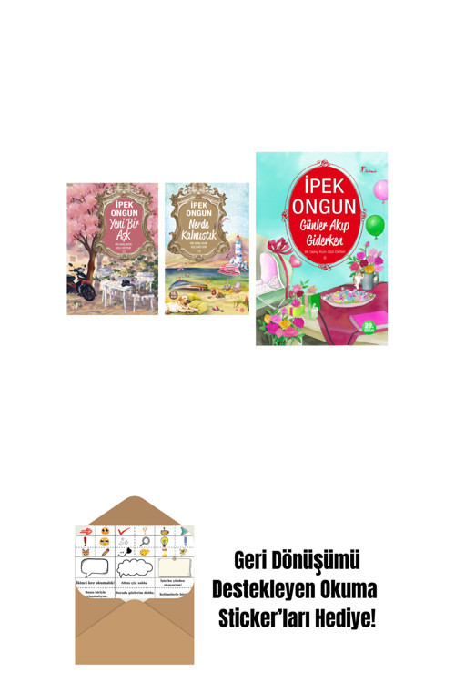 Artemis Yayınları İpek Ongun 3 Kitap Set + Okuma Sticker'Ları