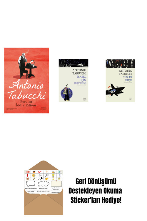 Everest Yayınları Pereira İddia Ediyor + Isabel İçin Bir Mandala + Düşler Düşü + Okuma Sticker'Ları