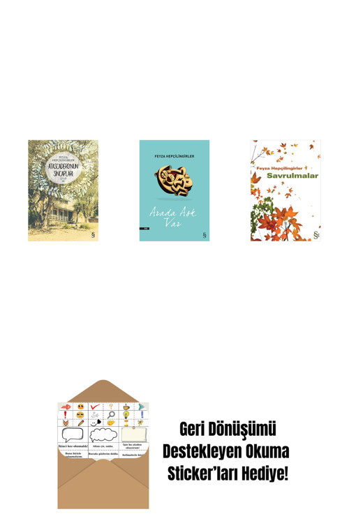Everest Yayınları Atascadero'Nun Sincapları + Arada Aşk Var + Savrulmalar + Okuma Sticker'Ları