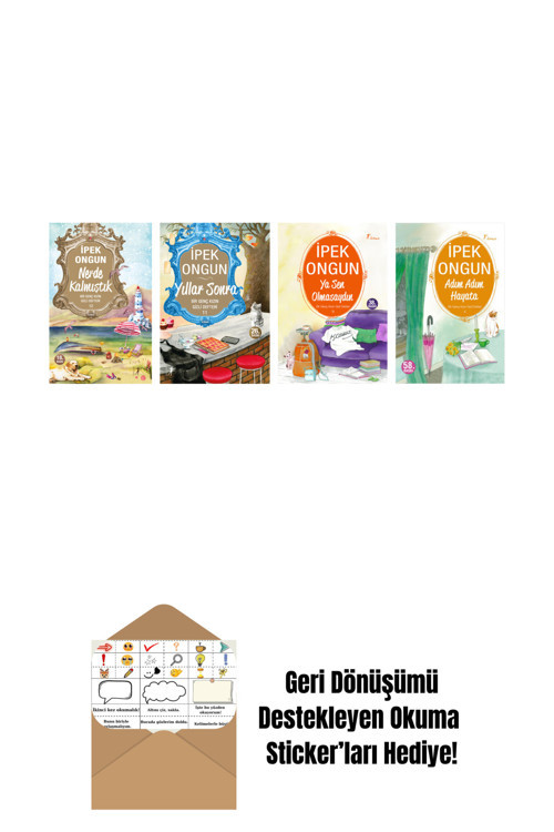 Artemis Yayınları İpek Ongun 4 Kitap Set + Okuma Sticker'Ları