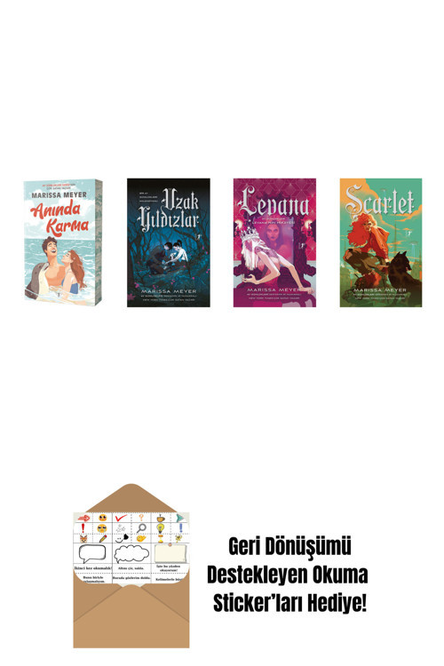 Artemis Yayınları Marissa Meyer 4 Kitap Set + Okuma Sticker'Ları
