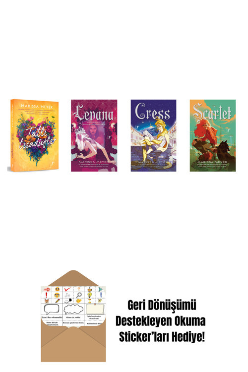 Artemis Yayınları Marissa Meyer 4 Kitap Set + Okuma Sticker'Ları