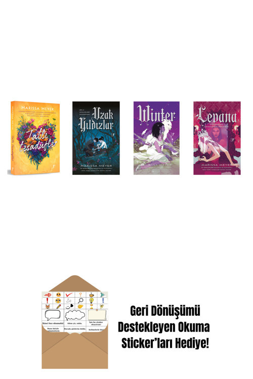 Artemis Yayınları Marissa Meyer 4 Kitap Set + Okuma Sticker'Ları