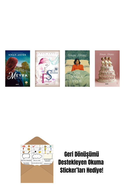 Alfa Yayıncılık Sinan Akyüz 4 Kitap Set + Okuma Sticker'Ları