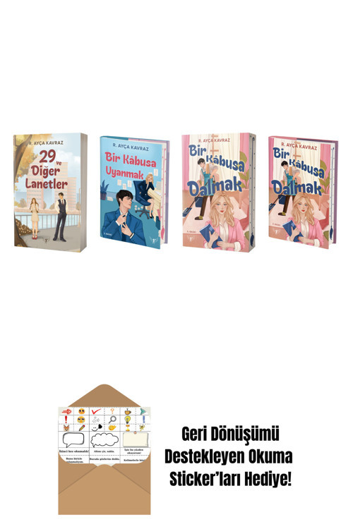 Artemis Yayınları R. Ayça Kavraz 4 Kitap Set + Okuma Sticker'Ları