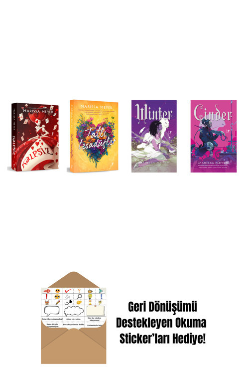 Artemis Yayınları Marissa Meyer 4 Kitap Set + Okuma Sticker'Ları