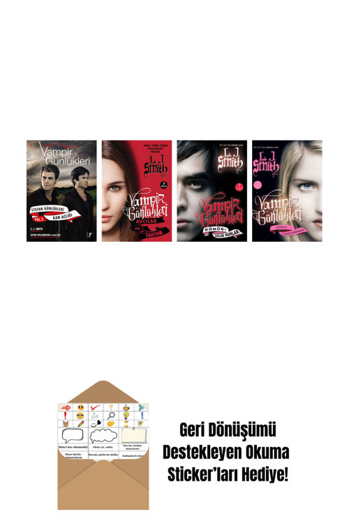 Artemis Yayınları L. J. Smith 4 Kitap Set + Okuma Sticker'Ları