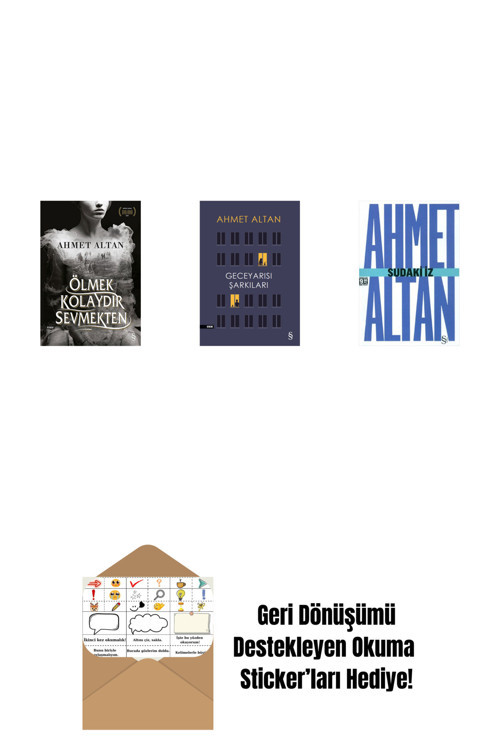 Everest Yayınları Ölmek Kolaydır Sevmekten + Geceyarısı Şarkıları + Sudaki İz (Cep Boy) + Okuma Sticker'Ları