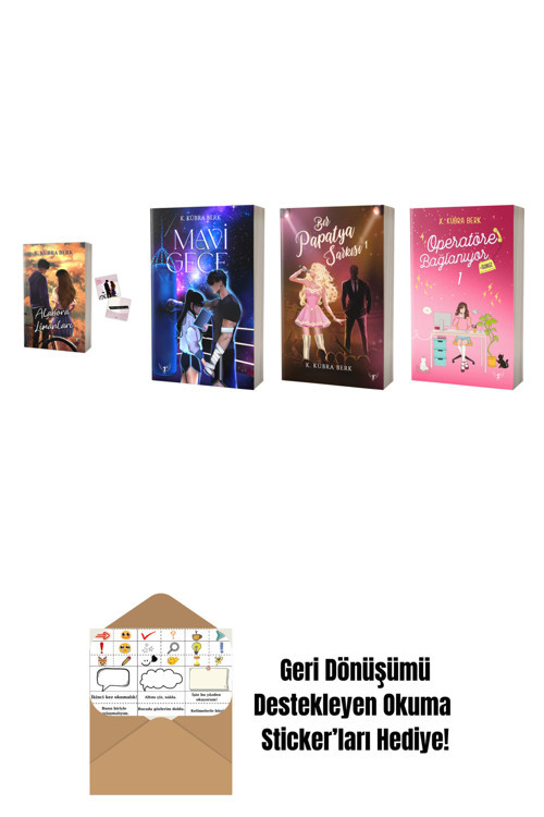 Artemis Yayınları K. Kübra Berk 4 Kitap Set + Okuma Sticker'Ları