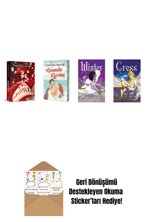 Artemis Yayınları Marissa Meyer 4 Kitap Set + Okuma Sticker'Ları