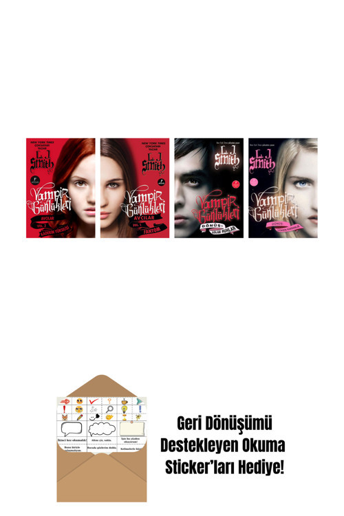 Artemis Yayınları L. J. Smith 4 Kitap Set + Okuma Sticker'Ları