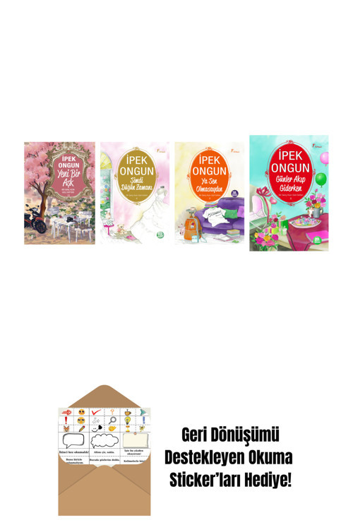 Artemis Yayınları İpek Ongun 4 Kitap Set + Okuma Sticker'Ları