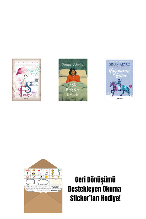 Alfa Yayıncılık Sinan Akyüz 3 Kitap Set + Okuma Sticker'Ları