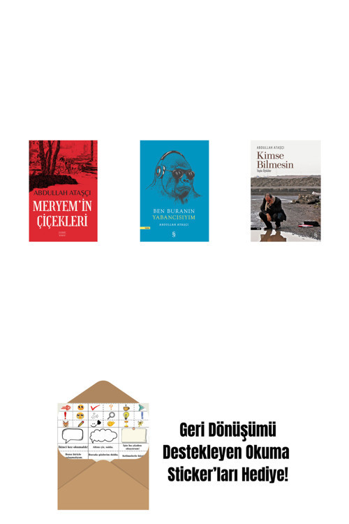 Everest Yayınları Meryem’İn Çiçekleri + Ben Buranın Yabancısıyım + Kimse Bilmesin + Okuma Sticker'Ları