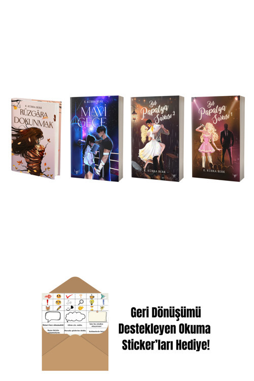 Artemis Yayınları K. Kübra Berk 4 Kitap Set + Okuma Sticker'Ları
