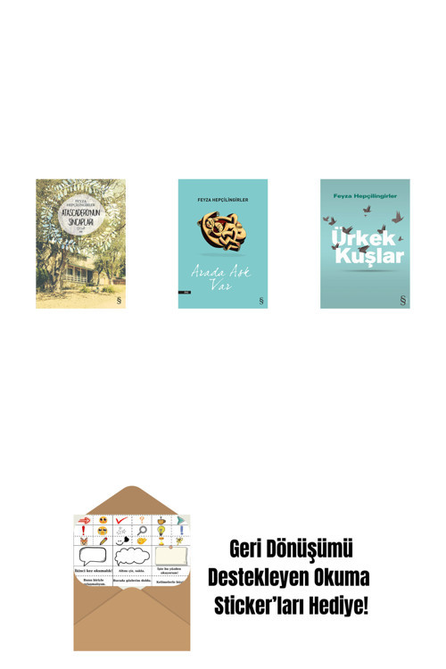 Everest Yayınları Atascadero'Nun Sincapları + Arada Aşk Var + Ürkek Kuşlar + Okuma Sticker'Ları