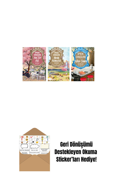 Artemis Yayınları İpek Ongun 3 Kitap Set + Okuma Sticker'Ları