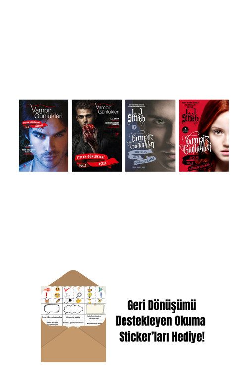 Artemis Yayınları L. J. Smith 4 Kitap Set + Okuma Sticker'Ları
