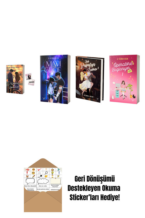 Artemis Yayınları K. Kübra Berk 4 Kitap Set + Okuma Sticker'Ları