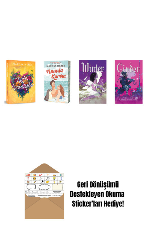 Artemis Yayınları Marissa Meyer 4 Kitap Set + Okuma Sticker'Ları